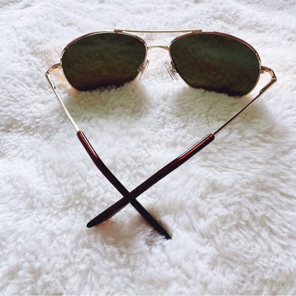 Jessa Orange Polarized Classic Aviator Sunglasses - Picture 8 of 9